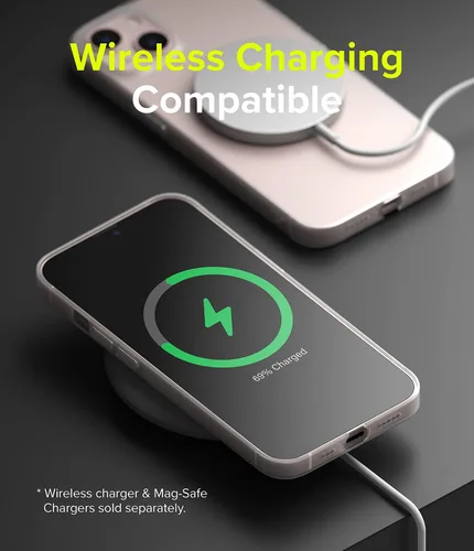 Vista 7 de Ringke Funda compatible con iPhone 13, delgada, translúcida, mínima, amarilleamiento, bisel elevado de policarbonato duro, revestimiento suave, Mate