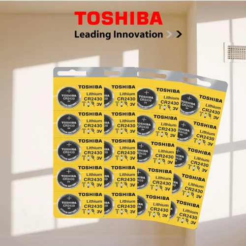 Vista 4 de Toshiba Batería CR2430 3V Litio Moneda Celda (4 Baterías)