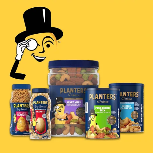 Vista 5 de PLANTERS Cacahuetes tostados con miel, bocadillos de proteínas a base