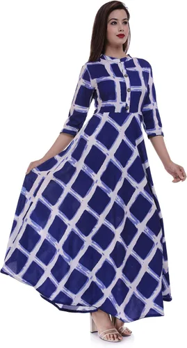 Vista 3 de Ramkudi Indian Checks - Camiseta de algodón para mujer