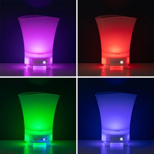 Vista 11 de Cubitera LED con Altavoz Recargable Sonice InnovaGoods