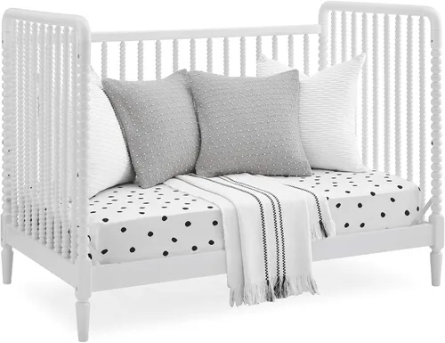 Vista 11 de Delta Children Cuna convertible 4 en 1 Saint - Certificado Greenguard Gold, Bianca White Bianca Blanco