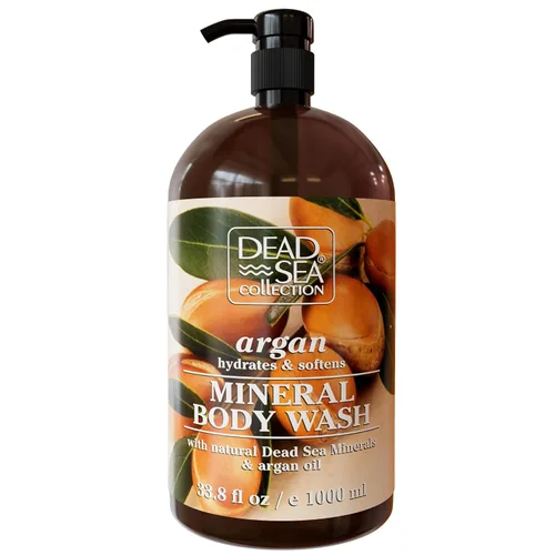 Vista 12 de Dead Sea Collection Gel de baño Almond Vanilla para mujeres y hombres, con minerales puros del mar muerto y aceite de almendras dulces, limpia e