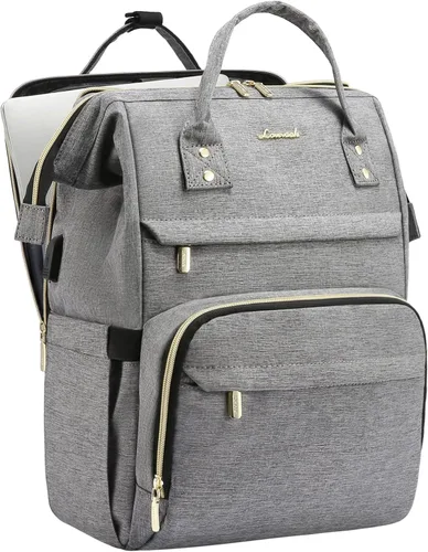Vista 32 de Mochila para laptop LOVEVOOK para mujer, Negro, Mochilas Daypack