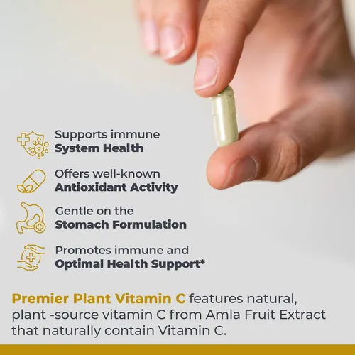 Vista 4 de Premier Research Labs Vitamina C - Vitamina C de nutrientes integrales - Apoya el sistema inmunológico - Suave con el estómago - Actividad