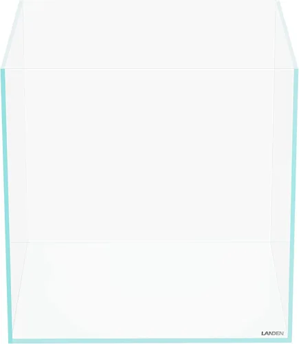 Vista 19 de LANDEN 25C 3.7 Galones Cubo Tanque de Acuario Sin Montura de Hierro Bajo, W9.84×D9.84×H9.84 pulg(25x25x25cm) 5mm de Grosor con Almohadilla