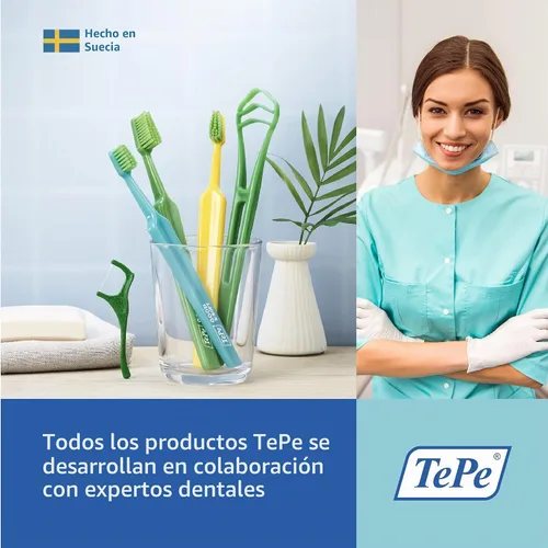 Vista 7 de TEPE Good - Cepillo de dientes de cerdas suaves para adultos y adolescentes, paquete de 1, regular