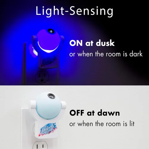 Vista 3 de Projectables Disney Frozen 2 LED Night Light + Projectables Frozen 2 luz nocturna, edición de coleccionista, enchufe del atardecer al amanecer