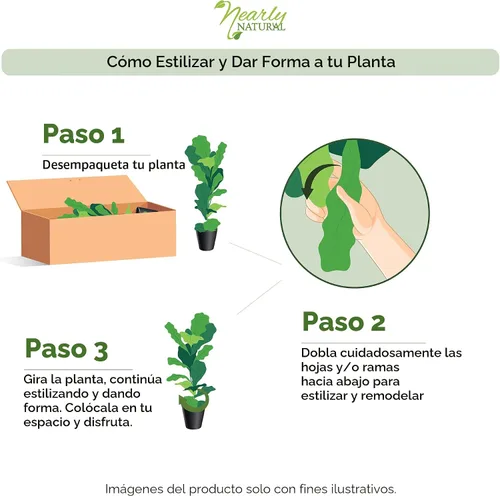 Vista 8 de Nearly Natural Planta artificial de Dieffenbachia dorada de 24 pulgadas con maceta
