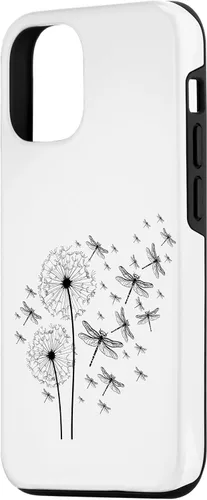 Vista 2 de Funda para iPhone 12/12 Pro Wildlife Animal Insect Dandelion Dragonfly