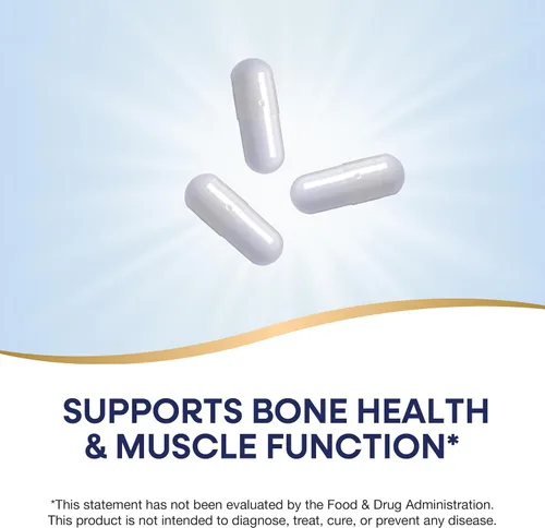 Vista 3 de Nature's Way Complejo mineral de calcio y magnesio, apoya la salud ósea y la función muscular,* 750 mg por porción de 3 cápsulas, 100 cápsulas
