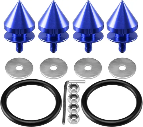 Vista 9 de EZAUTO WRAP Kit de fijadores de liberación rápida con espigas negras para parachoques de coche, maletero, guardabarros, tapas de escotilla
