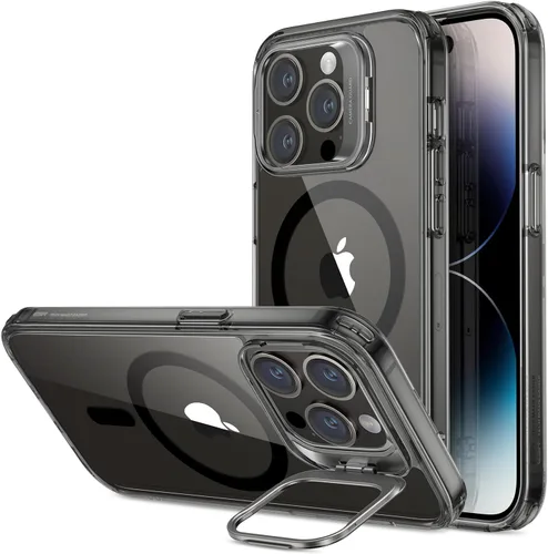 Vista 26 de ESR Funda para iPhone Air con soporte de almacenamiento, compatible con MagSafe, protección contra caídas de grado militar, funda magnética
