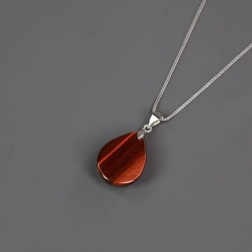 Vista 4 de COAI 925 Sterling Silver Teardrop Crystal Necklace for Women, Teardrop Pendant for Women