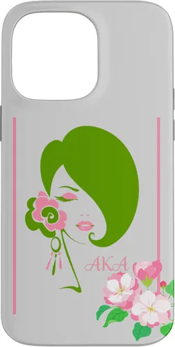 Vista 21 de Black Sorority Excellence Beautiful Woman Pink & Green Case for iPhone 17
