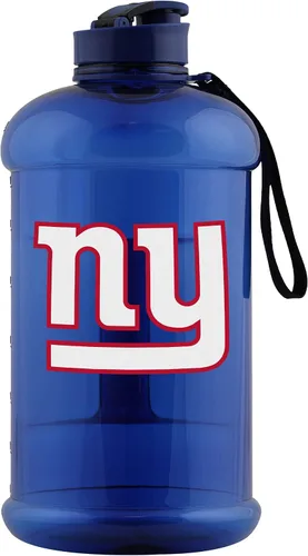 Vista 20 de FOCO Logotipo del equipo de la NFL Botella de agua deportiva grande de plástico transparente de 2L