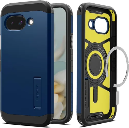 Vista 12 de Spigen Funda para Pixel 9a, Tough Armor (Ai) MagFit (2025) [Compatible con accesorios MagSafe] - Negro