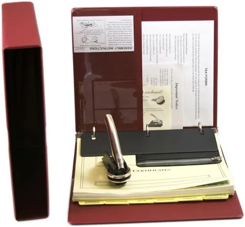 Vista 9 de Blumberg - Kit corporativo de belleza negra con actas y estatutos de PDF Corporation, carpeta de registros, sello corporativo, certificados impresos