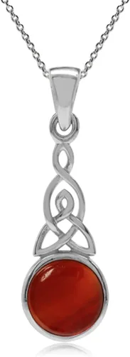 Vista 10 de Silvershake - Colgante de plata fina 925 con nudo celta de triquetra y collar de 18 pulgadas