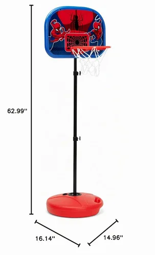 Vista 12 de Delta Children - Juego de aro de baloncesto Marvel Spider-Man para niños, color rojo