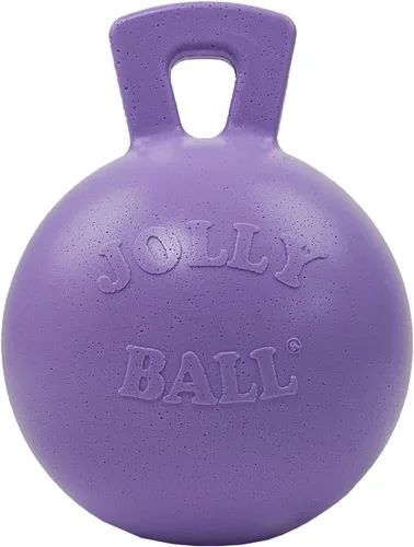 Vista 11 de Jolly Pets Tug-n-Toss - Pelota de juguete resistente para perros con asa, 4.5 pulgadas/pequeña, azul (445 BL)