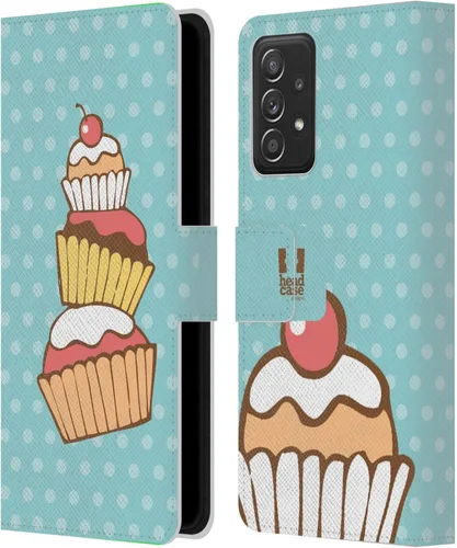 Vista 113 de Head Case Designs Assortment Cupcakes Happiness Leather Wallet Case Compatible with Samsung Galaxy A07 4G Surtido