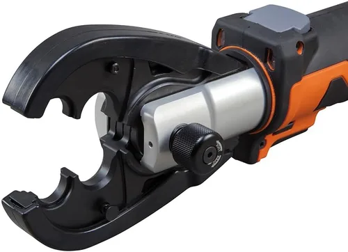 Vista 6 de Klein Tools BAT20-7T12 - Mandíbula de prensado, con matriz fija O y cabezal de ranura D3 para uso con crimpadora de cables a batería de Klein Tools