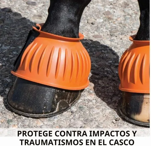 Vista 2 de Dura-Tech Botas de goma acanaladas de doble bloqueo para caballos Protección definitiva para caballos Escudo de impacto resistente Diseño sin