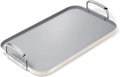 Vista 14 de Caraway Plancha de doble quemador, sartén de 19 x 12 pulgadas, revestimiento de cerámica antiadherente, no tóxico, sin PTFE ni PFOA, apto para horno