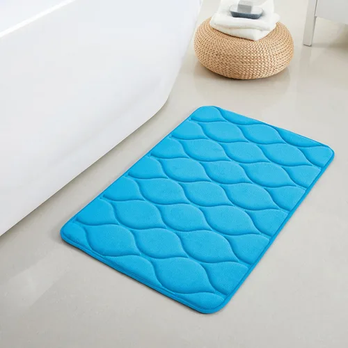 Vista 18 de Yafa Home Fashion 1 alfombra de baño de 17 x 24 pulgadas, espuma viscoelástica, absorbente de agua y antideslizante, color negro