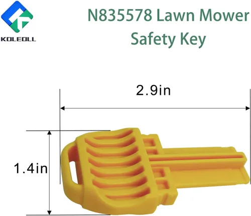 Vista 2 de N835578 Llave de seguridad para cortacésped compatible con cortacésped DCMWSP255Y2 DCMWP233U2 DCMWSP244U2