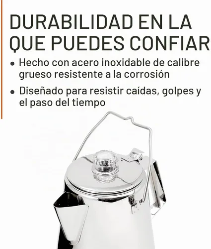 Vista 3 de GSI Sports Products - 65006 cafetera de filtro de acero inoxidable