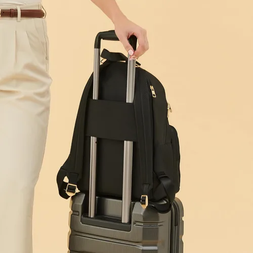 Vista 4 de JuJuBe Mochila para pañales con cambiador, organizador de gran capacidad de 11 bolsillos, 2 bolsillos interiores aislados para botellas, bolsillo