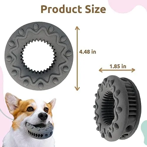 Vista 3 de SIMENA Juguete masticable resistente para perros masticadores agresivos, juguete natural para dentición para razas medianas, juguete masticable