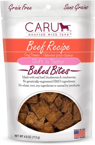 Vista 20 de Caru Soft 'n Tasty Baked Bites - Golosinas para perros, receta de cocodrilo, 3.5 onzas