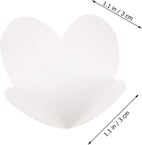 Vista 3 de 100 piezas de envoltorios de trufas para tazas de papel de chocolate para el día de San Valentín, tazas de trufas de dulces, suministros