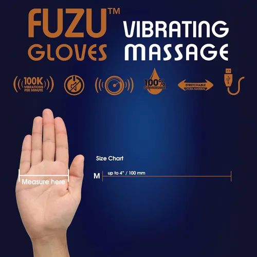 Vista 4 de Fuzu Guante de masaje vibratorio utilizado para proporcionar masajes, masajear músculos doloridos, espalda, cuello, hombros y piernas, 20 Negro