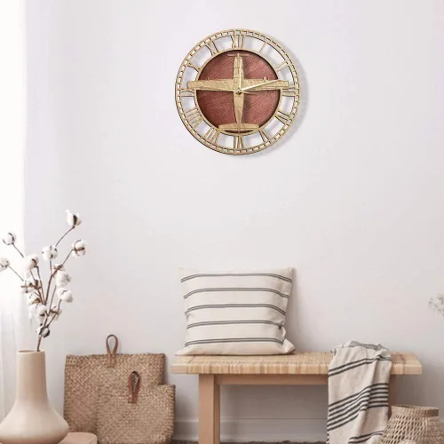 Vista 9 de The Geeky Days Cessna 208 Caravan Reloj de pared de cuarzo silencioso de madera para aviones utilitarios reloj silencioso sin tictac División