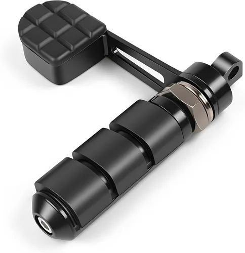 Vista 3 de Hdmt Anti-Vibración Estriberas de Motocicleta Juego de Soportes de Reposapiés con Reposatalos para Harley Softail Sportster Dyna Fxwg Fxr Modelos