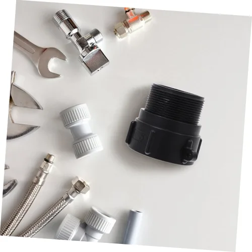 Vista 6 de Adaptador de asas Ibc resistente con junta que se convierte en conector de drenaje de grado alimenticio Npt macho para diseño de contenedores Ibc