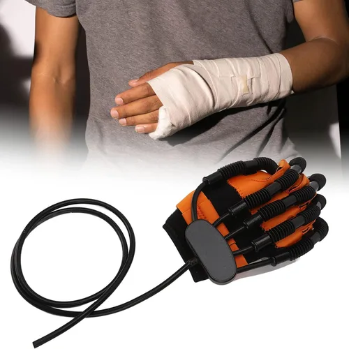 Vista 2 de Guantes de robot de rehabilitación – Guantes de robot de rehabilitación de dedos para recuperación de la función de la mano, soporte para enderezar