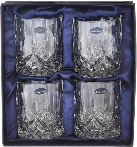 Vista 6 de Amlong Crystal - Vasos de vidrio de plomo, antiguos, 4