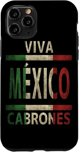 Vista 28 de Funda con bandera mexicana para iPhone 13 Viva México Cabrones
