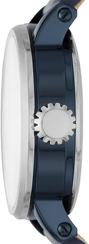 Vista 2 de Fossil Original BoyfriendReloj automático piel talla única Azul