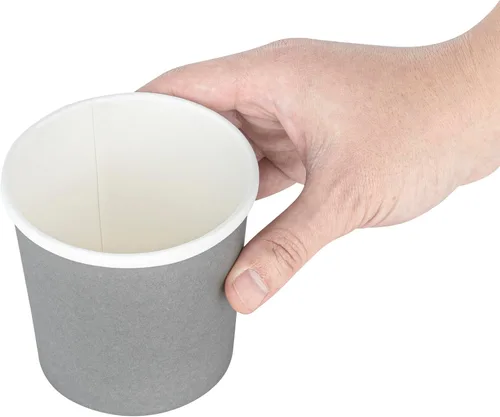Vista 4 de Restaurantware - Bio Tek - Vasos de sopa desechables de 12 onzas, 200 tazas de sopa de papel para microondas - Las tapas ventiladas se venden por