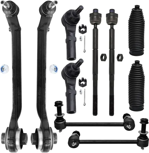 Vista 266 de Detroit Axle - Kit de suspensión frontal de 10 piezas para Dodge Avenger 2008-2014, Chrysler Sebring 2007-2010, 2 brazos de control inferiores, 2