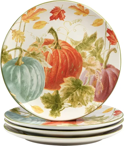Vista 2 de Certified International Harvest Autumn Havest - Juego de vajilla de 16 piezas, servicio para 4, multicolor