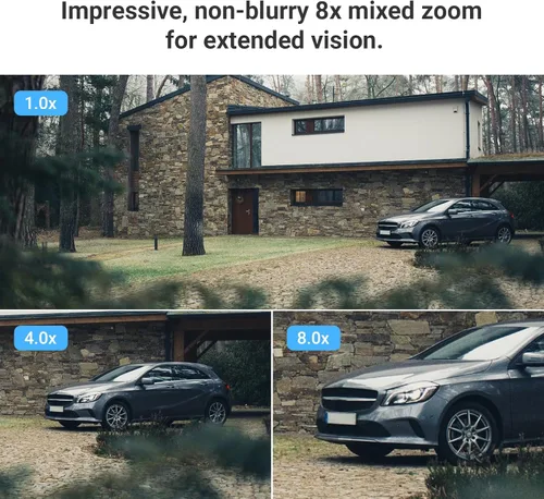 Vista 3 de Cámara de seguridad EZVIZ al aire libre, cámara WiFi panorámica, de inclinación y zoom de 1080P, zoom mixto 8× y cámara de seguridad con detección