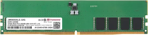 Vista 11 de Transcend Memoria RAM DDR5 de 16 GB, 4800 MHz UDIMM, compatible con Intel y AMD Ryzen, módulo de memoria de computadora de escritorio, ECC PC5-38400