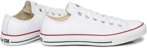 Vista 4 de Converse Chuck Taylor All Star - Parte superior baja de cuero Blanco